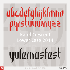18-033 - Karel Crescent Lower Case 2014