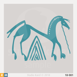 18-081 - Horse motif on Tile