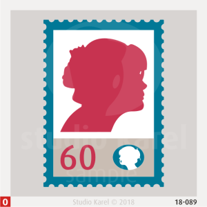 18-089 - Greet at 60 Stamp